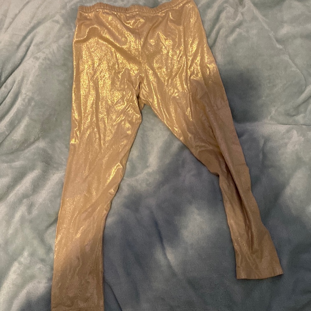 gold leggings